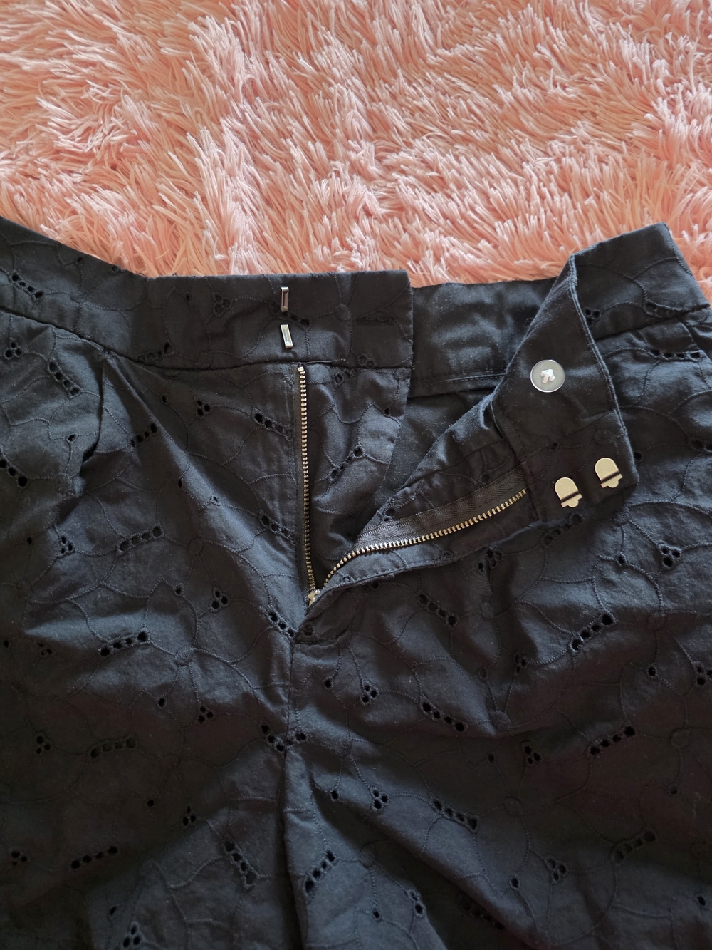 a new day Black High-Waist Eyelet Shorts - Picture 2 of 5